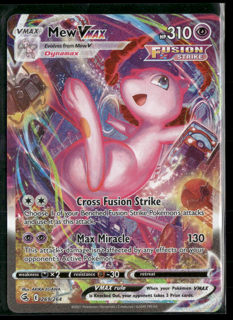 SWSH08: Fusion Strike Mew VMAX (Alternate Art Secret) #269/264