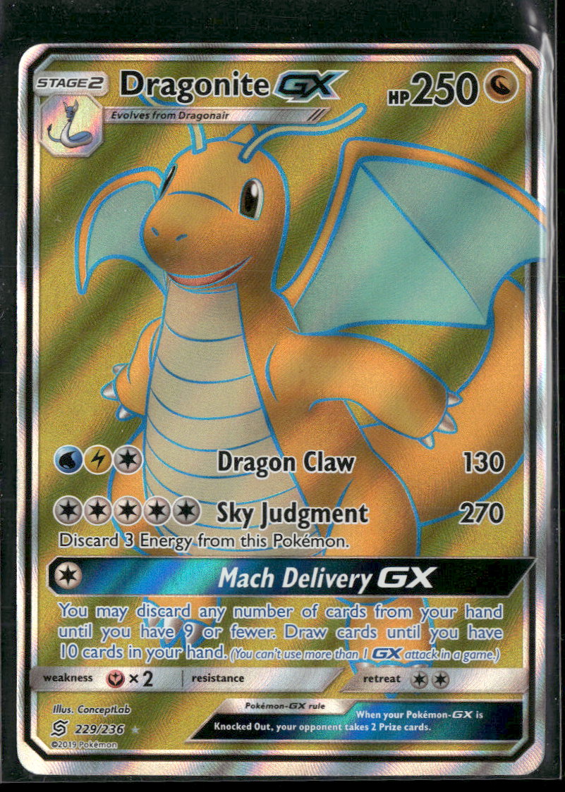 SM - Unified Minds Dragonite GX (Full Art) #229/236