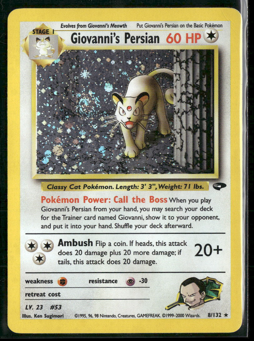 Gym Challenge Giovanni's Persian #008/132