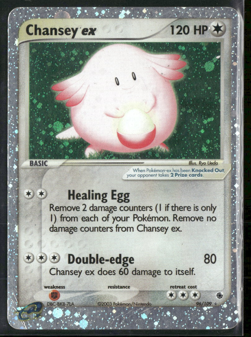 Ruby and Sapphire Chansey ex #96/109 Damaged