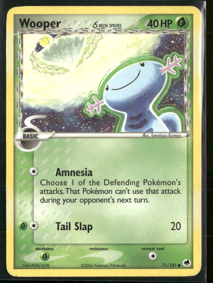 EX Dragon Frontiers Wooper (Delta Species) #71/101