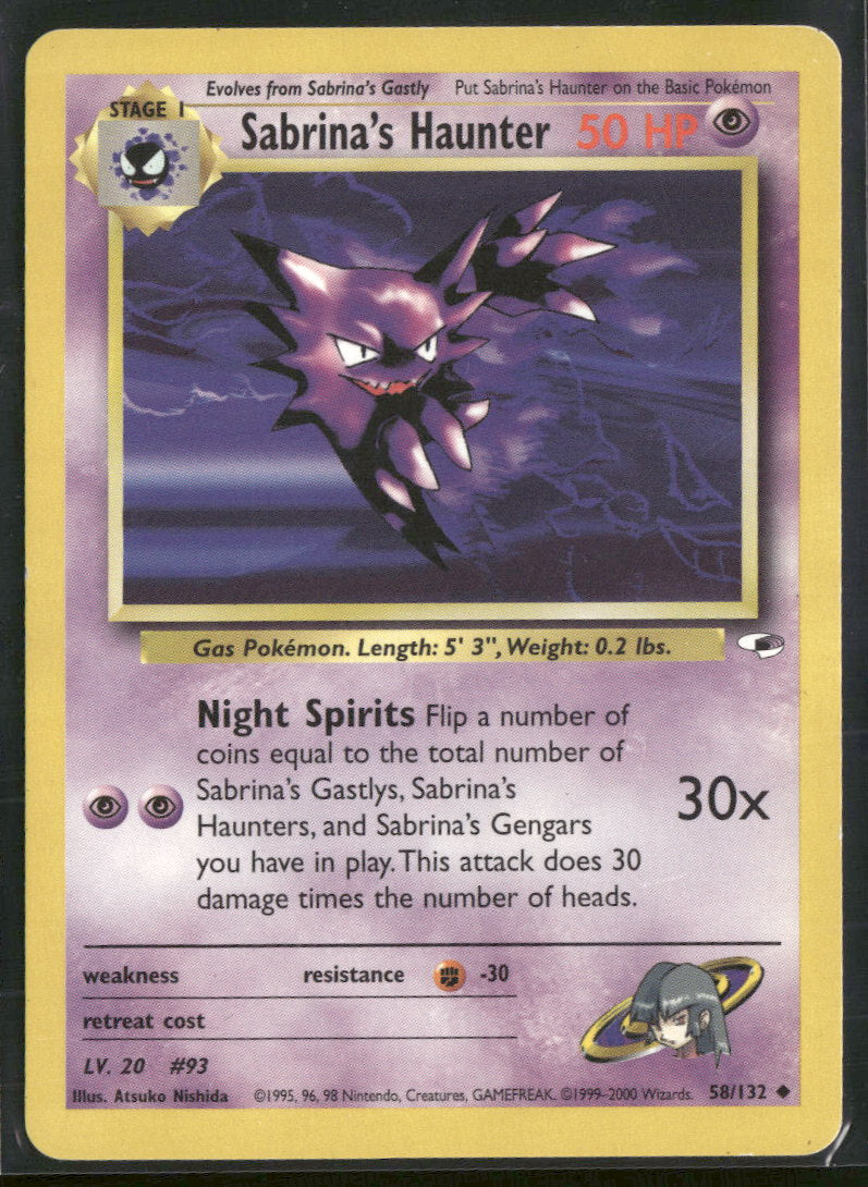 Gym Heroes Sabrina's Haunter #058/132