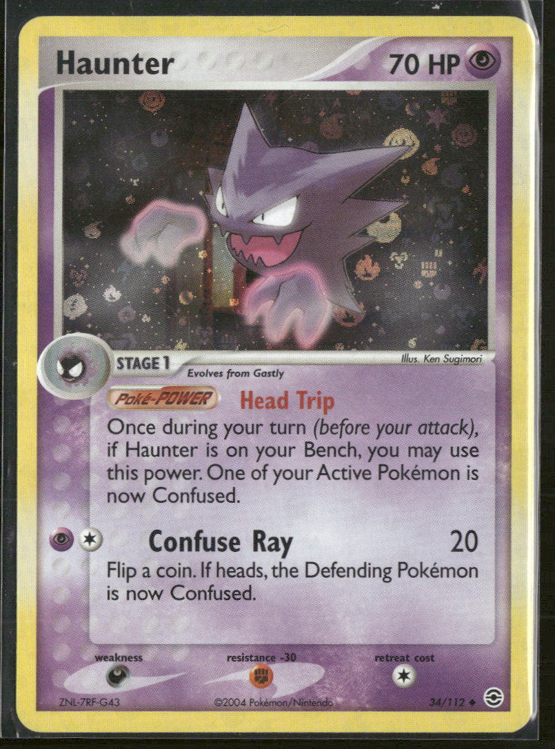 EX FireRed & LeafGreen Haunter #34/112