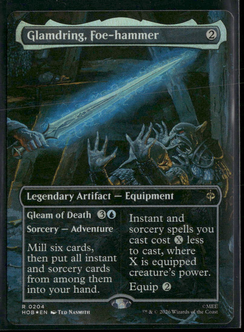 The Hobbit Glamdring, Foe-hammer (Borderless) Foil #204