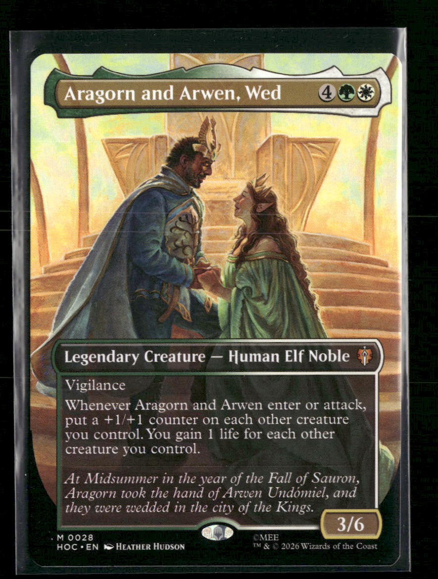 The Hobbit: Eternal-Legal Aragorn and Arwen, Wed (Borderless) #28