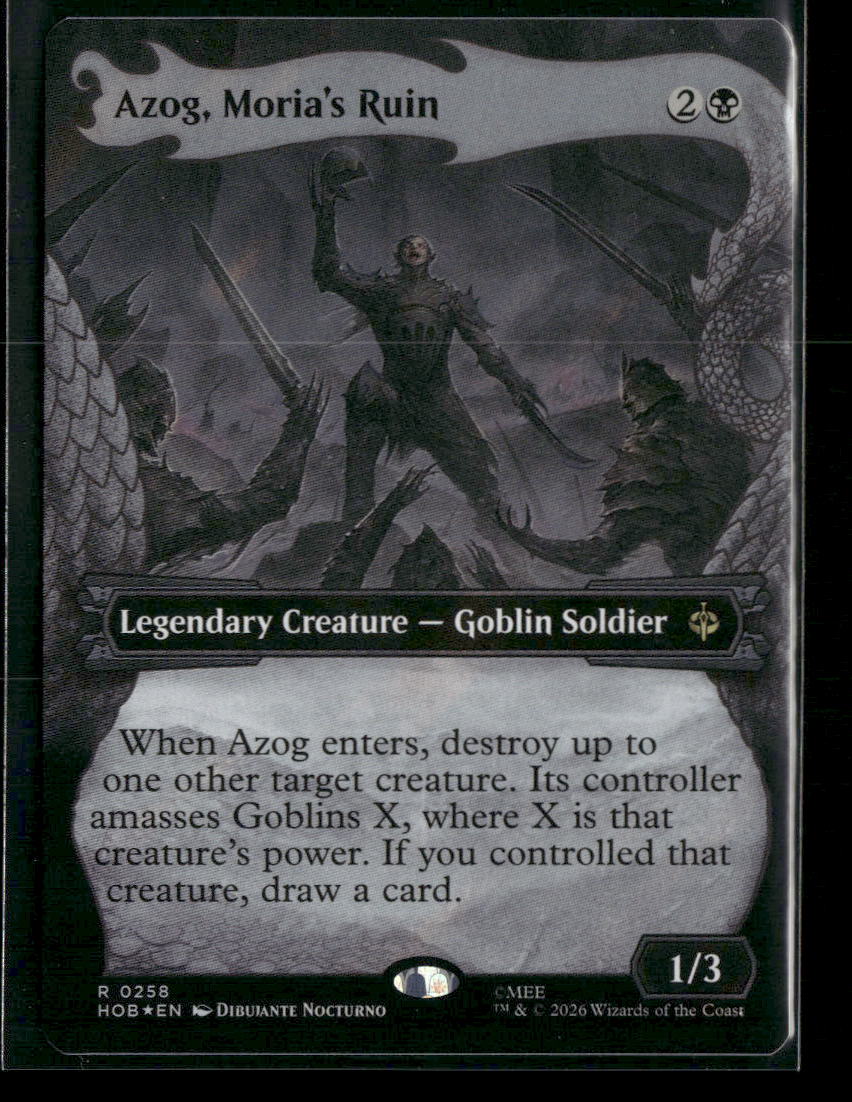 The Hobbit Azog, Moria's Ruin (Showcase) (Surge Foil) #258