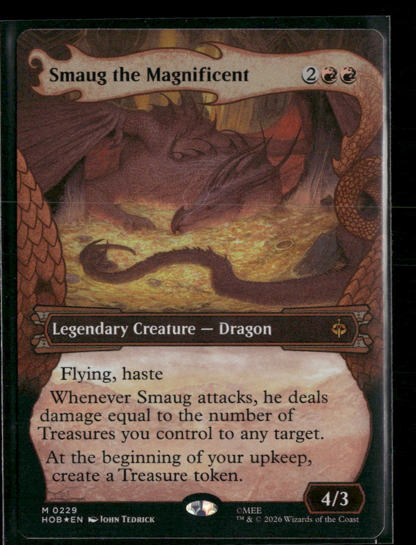 The Hobbit Smaug the Magnificent (Showcase) Foil #229