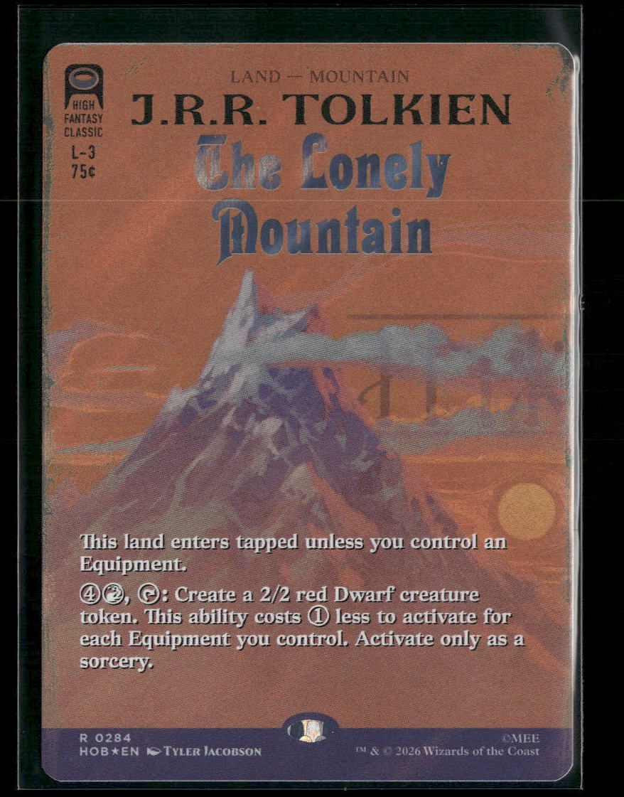 The Hobbit The Lonely Mountain (Borderless) (Surge Foil) #284