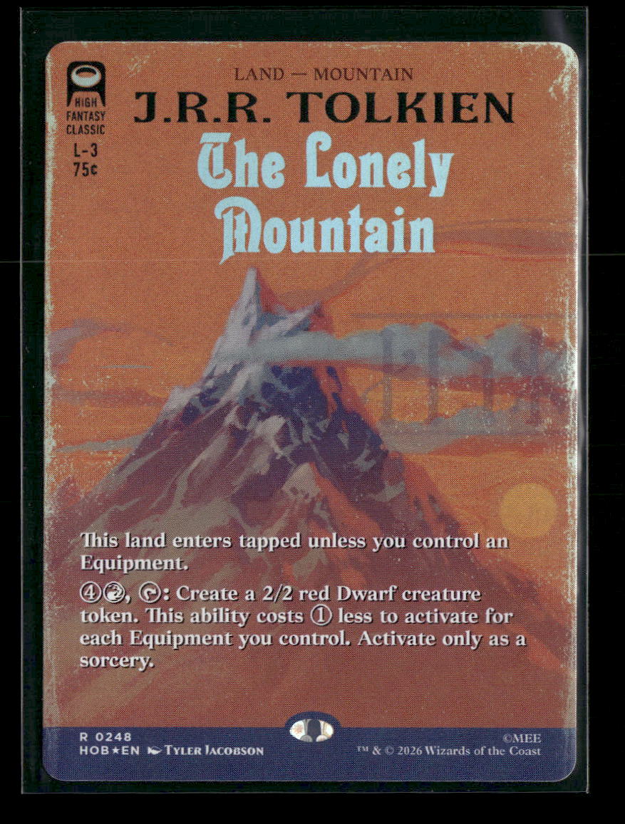 The Hobbit The Lonely Mountain (Borderless) Foil #248