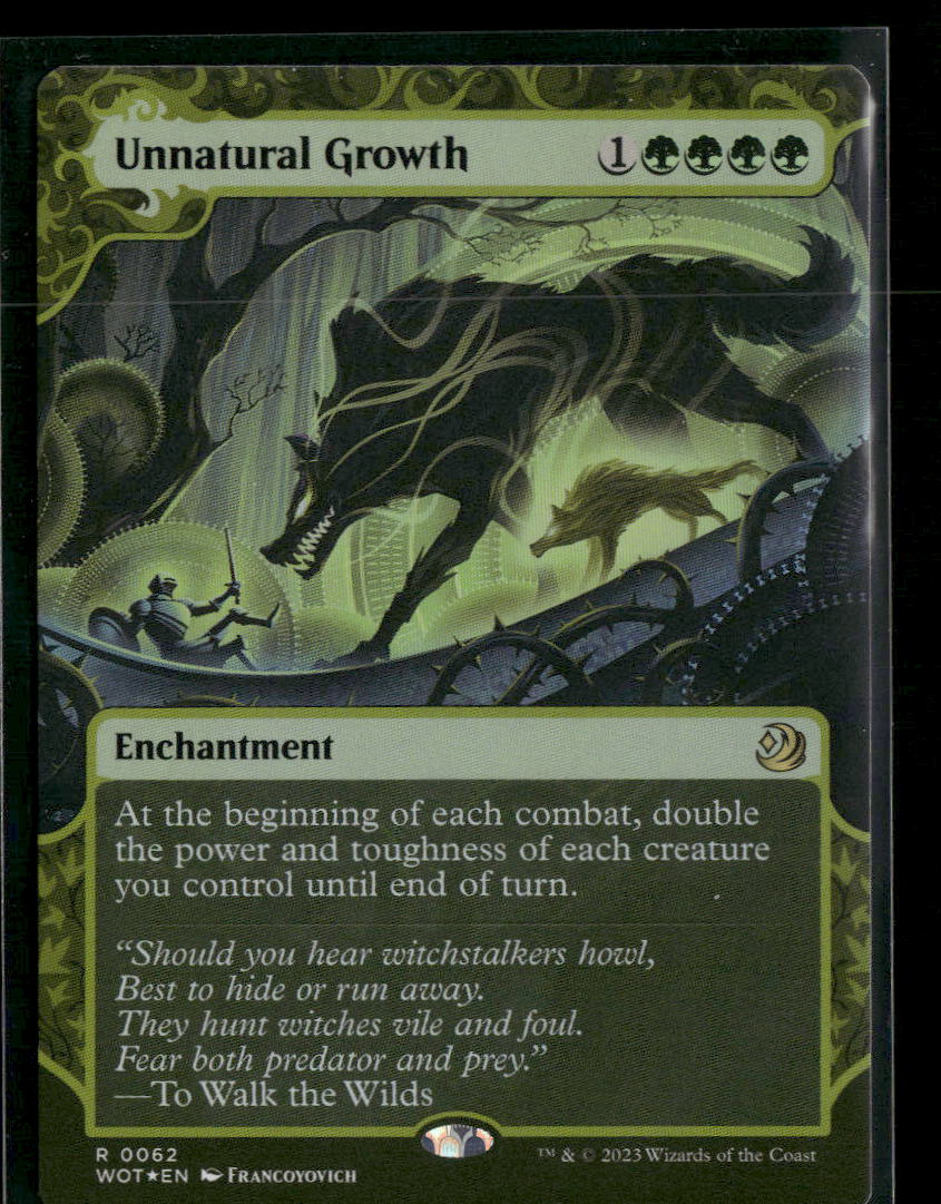 Wilds of Eldraine: Enchanting Tales Unnatural Growth Foil #62