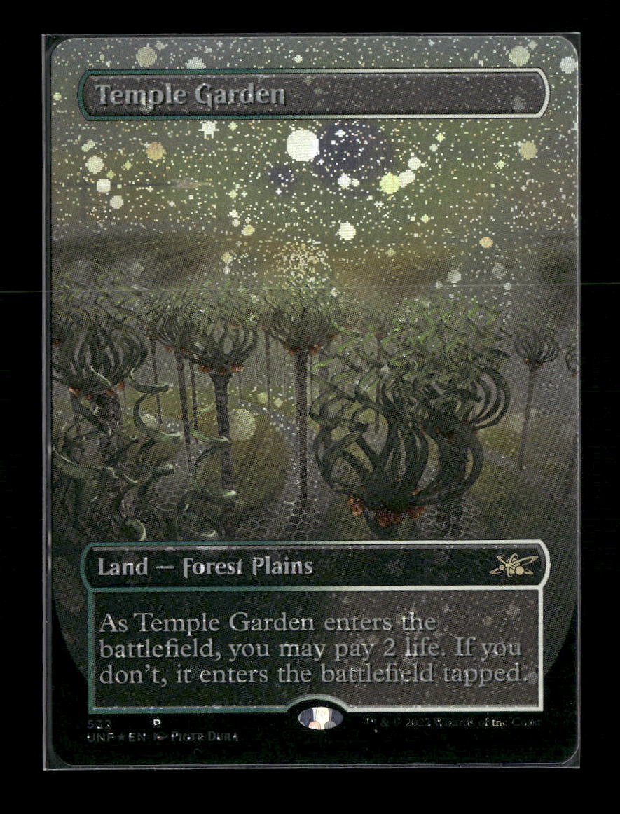 Unfinity Temple Garden (Borderless) (Galaxy Foil) #532