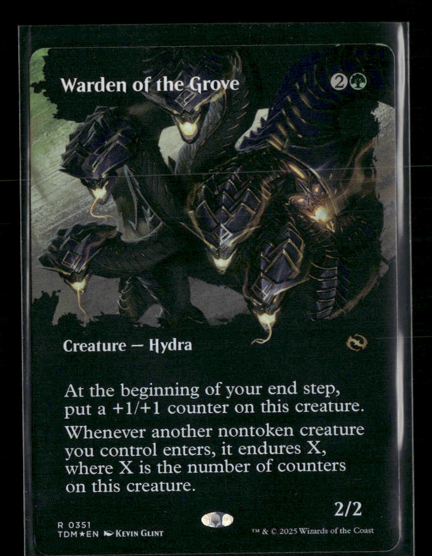 Tarkir: Dragonstorm Warden of the Grove (Borderless) Foil #351