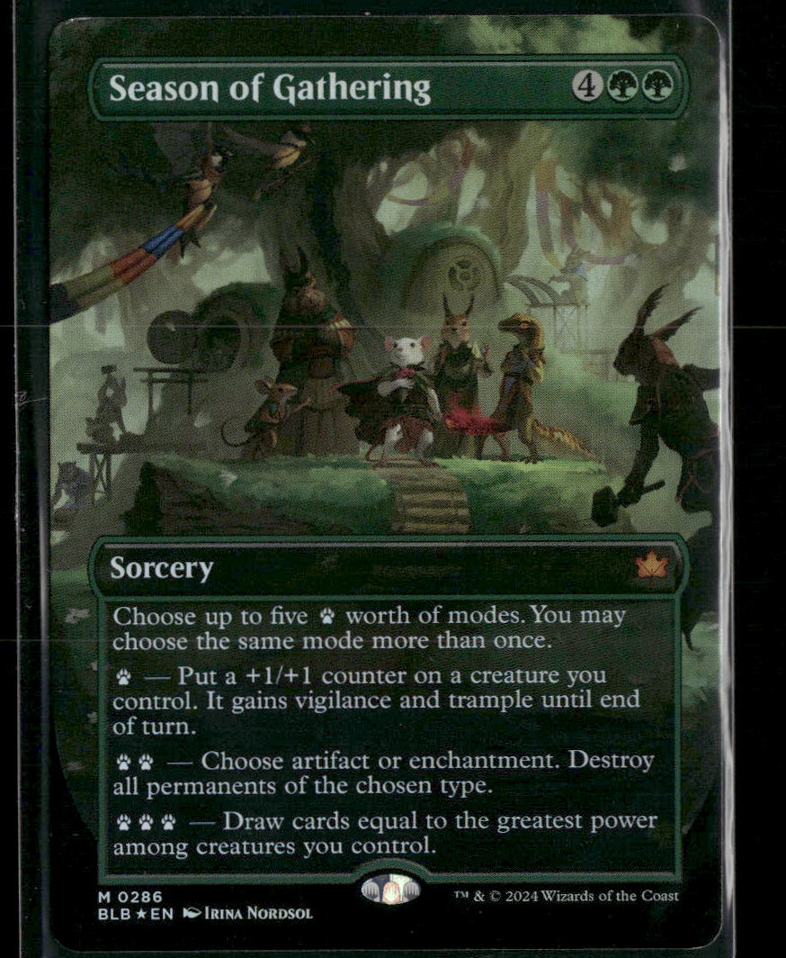 Bloomburrow Season of Gathering (Borderless) Foil #286