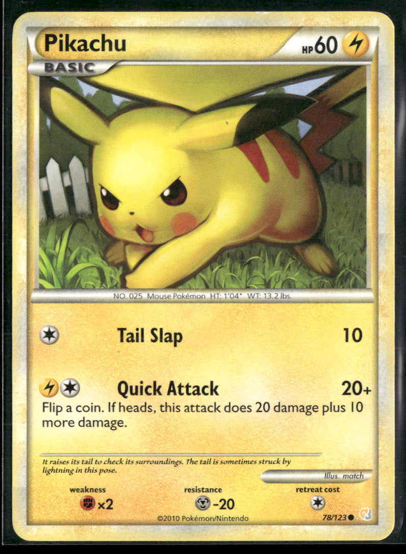 HeartGold SoulSilver Pikachu #78/123