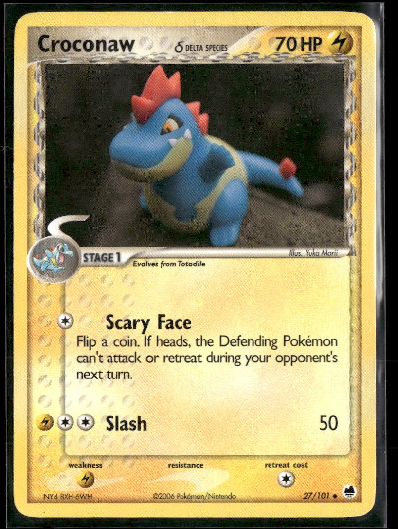 EX Dragon Frontiers Croconaw (Delta Species) #27/101