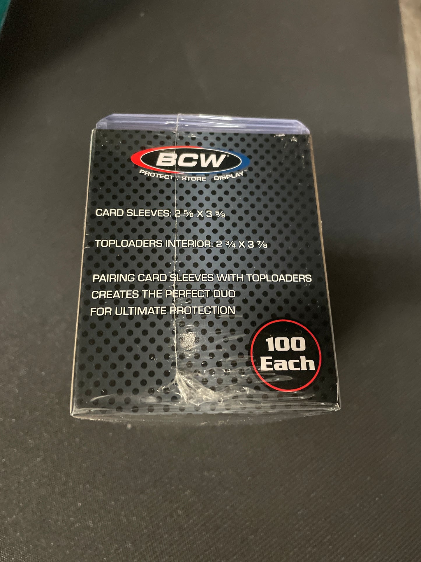 BCW 100-Count Card Sleeve & Toploader Combo Pack