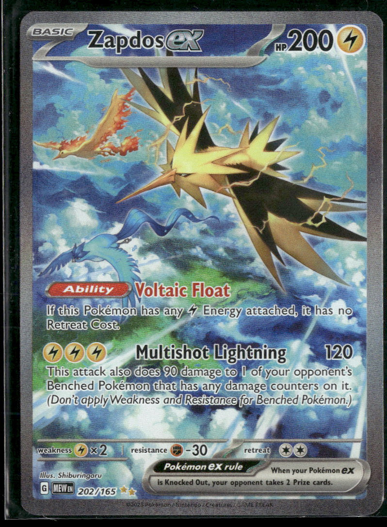 SV: Scarlet & Violet 151 Zapdos ex #202/165
