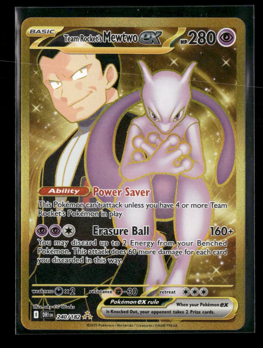 SV10: Destined Rivals Team Rocket's Mewtwo ex #240/182