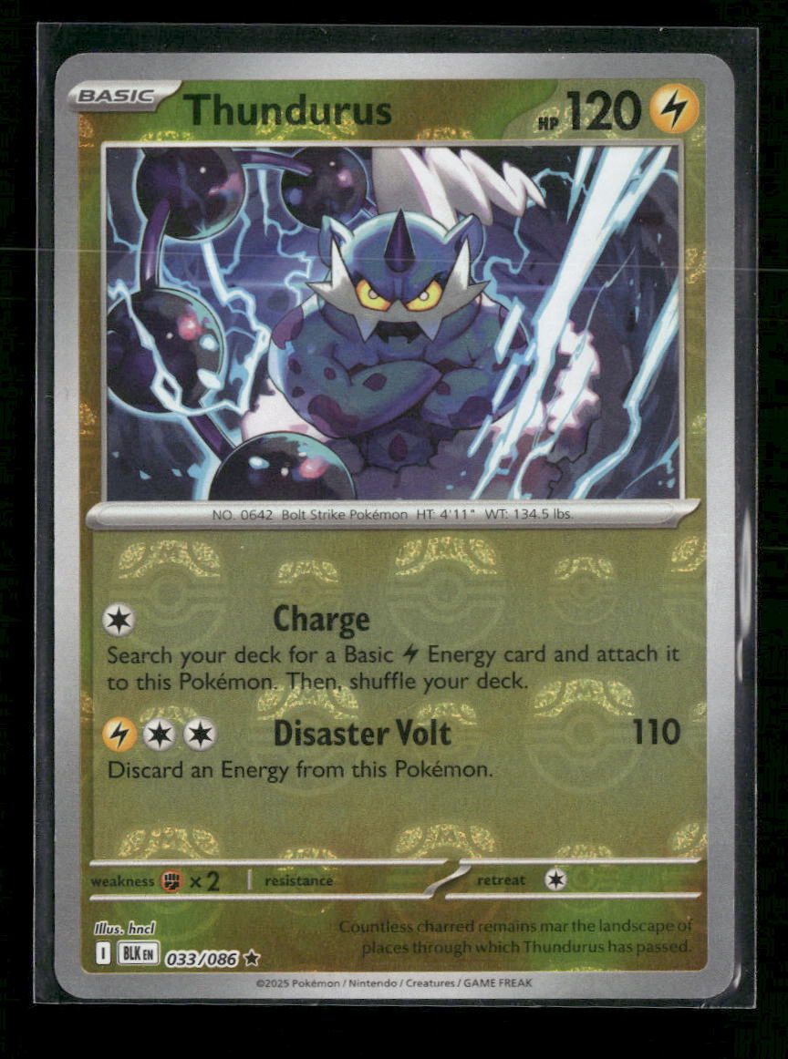 SV: Black Bolt Thundurus (Master Ball Pattern) #033/086