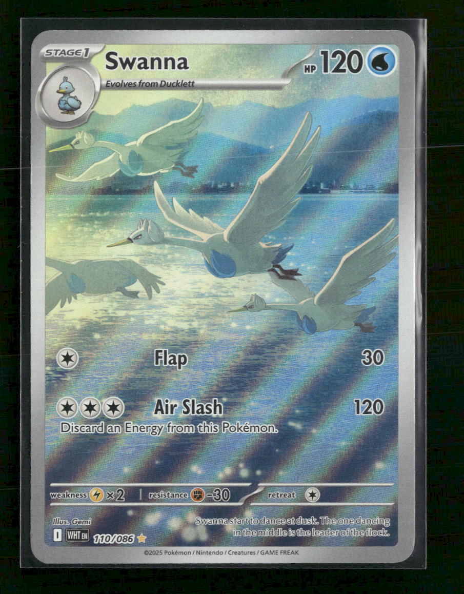 2025 Pokémon Scarlet & Violet - White Flare Swanna #110