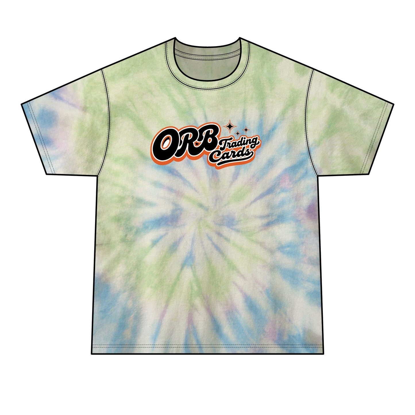 Tie-Dye T-Shirt — "Find Your People" Graphic Tee (ORB Trading Cards Logo)