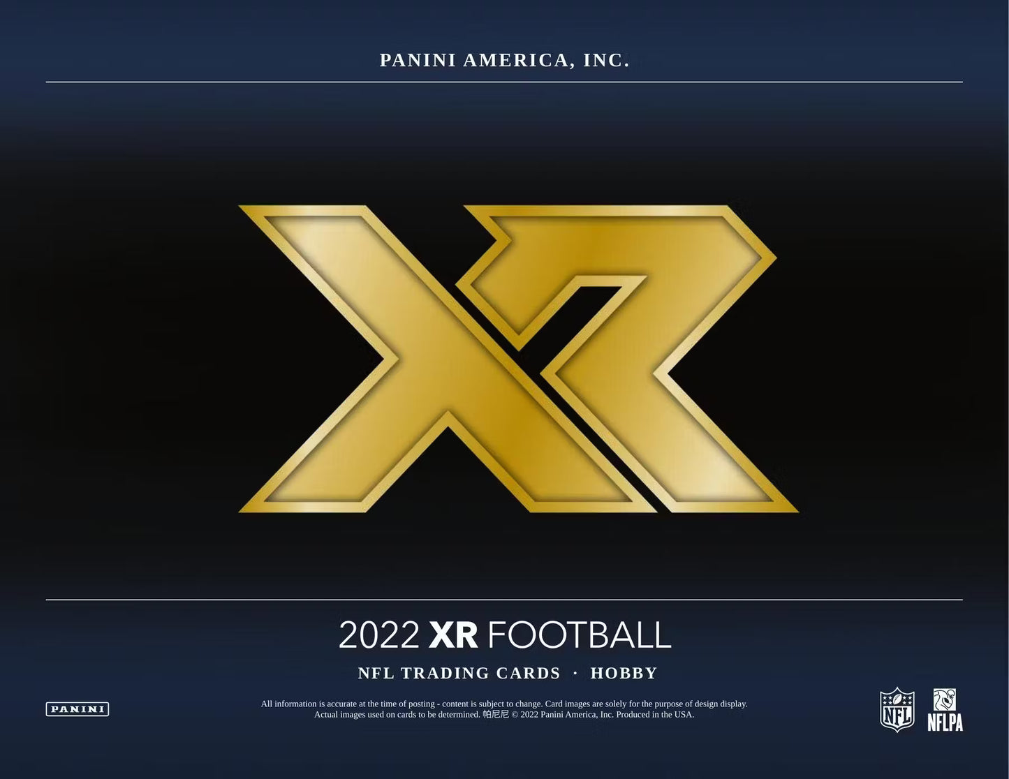 2022 Panini XR Football Hobby Box