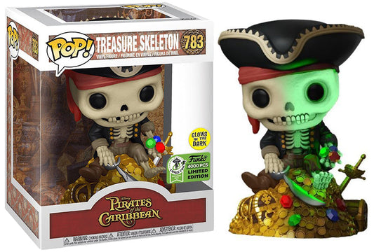 Treasure Skeleton (Deluxe, Glow in the Dark, Pirates of the Caribbean) 783 - ECCC Exclusive /4000 made   **Double Sticker**