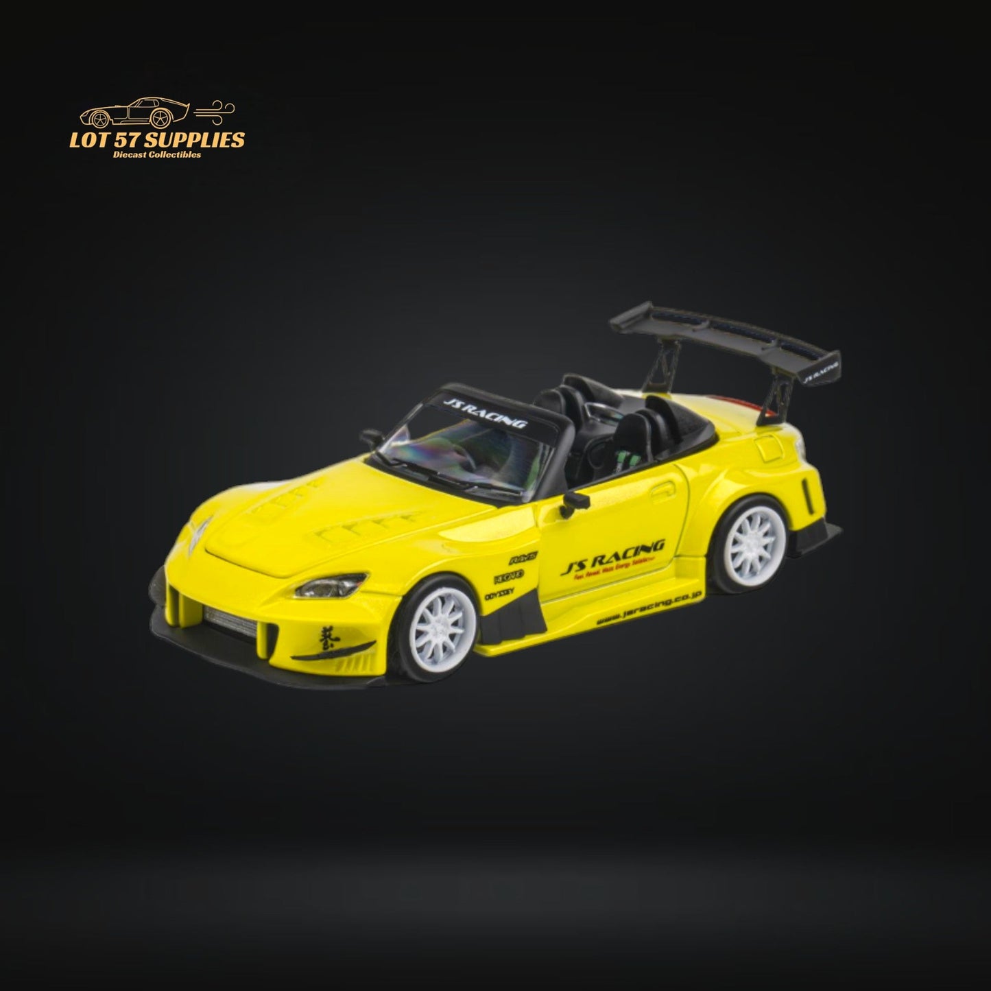 Microturbo Honda S2000 JS Racing Indy Yellow Pearl 1:64