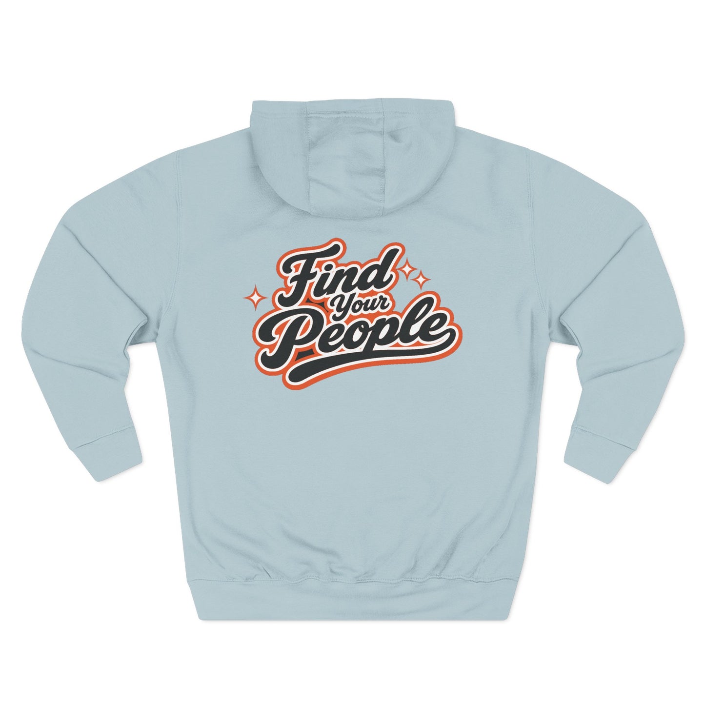 Find Your People Hoodie — 'ORB Trading Cards' Retro Script Fleece Hoodie