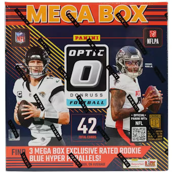 2024 Panini Donruss Optic NFL Mega Box Blue Hyper