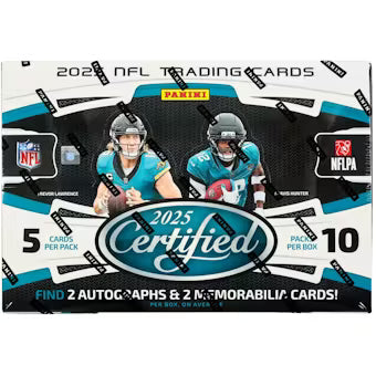2025 Panini Certified Football Hobby Box