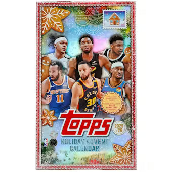 2025/26 Topps Holiday Basketball Countdown Calendar Box