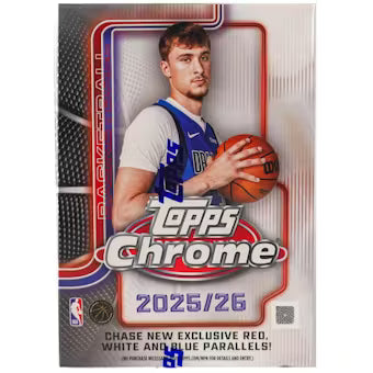 2025/26 Topps Chrome Basketball 7-Pack Blaster Box