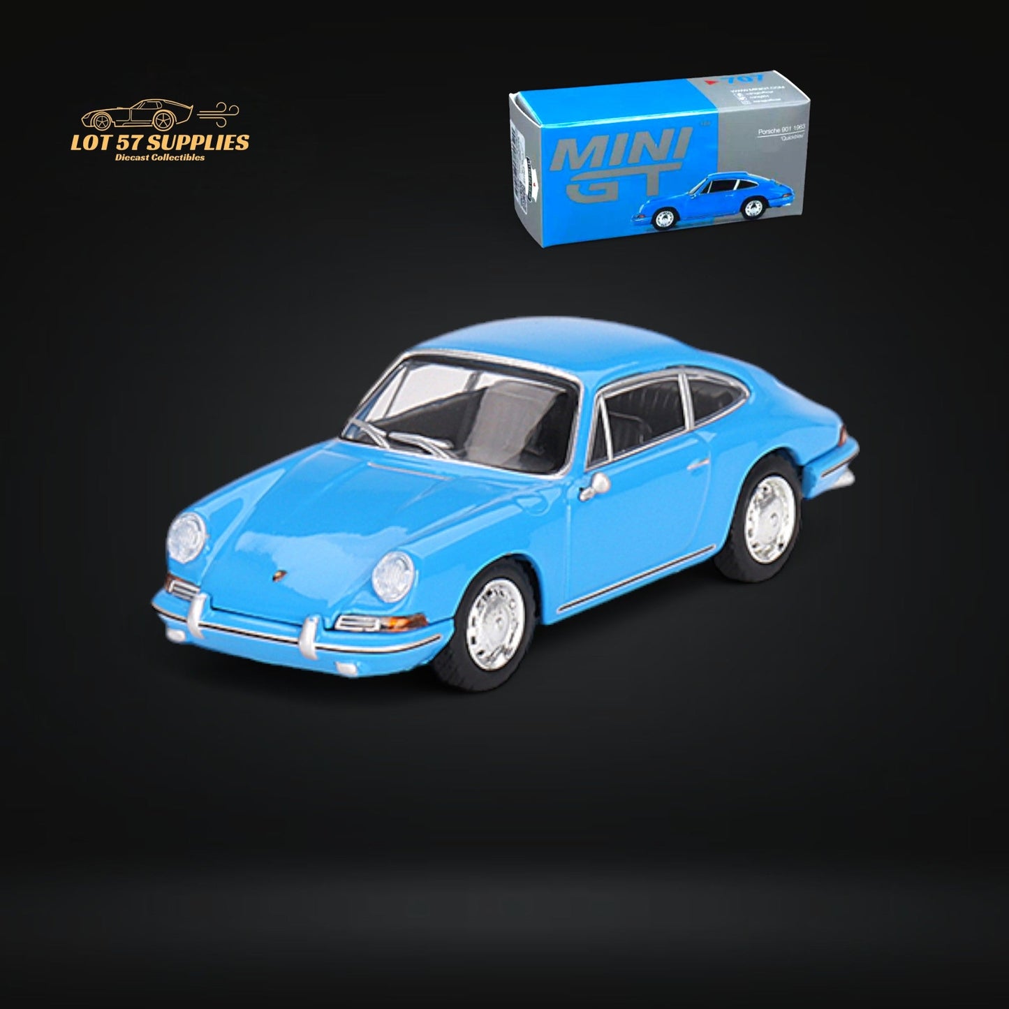 Mini-GT Porsche 901 1963 "Quickblau" 1:64