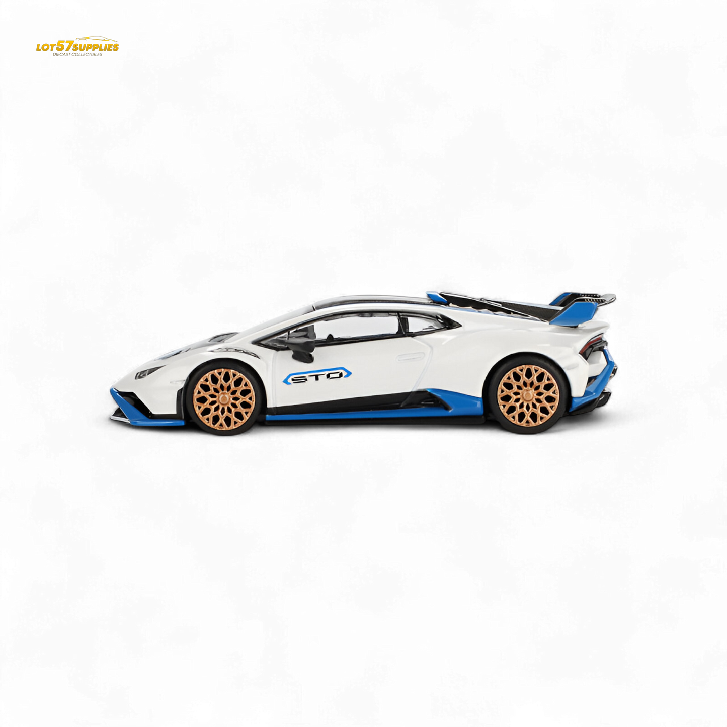 Mini-GT Lamborghini Huracán STO Bianco Asopo 1:64