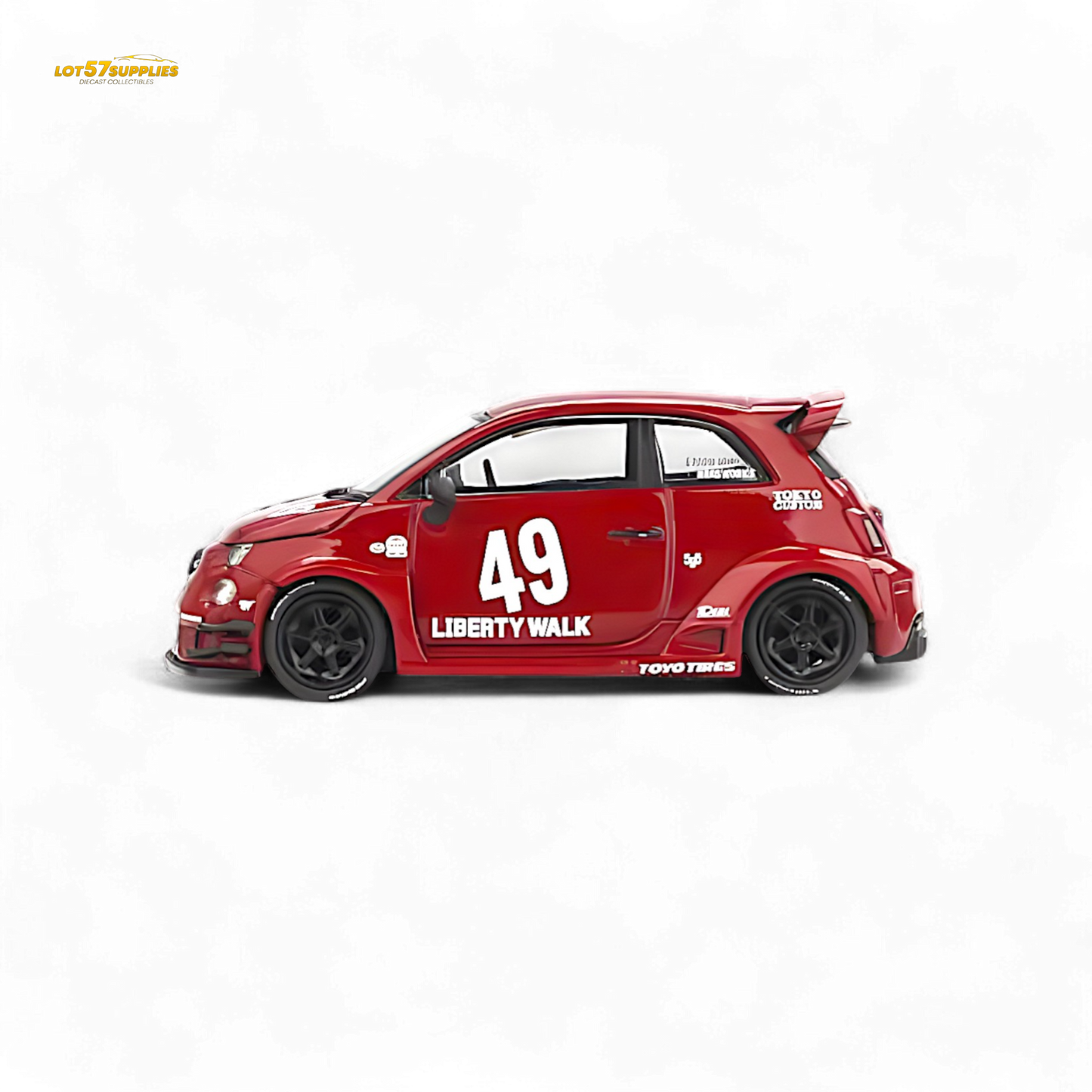 Mini-GT LB-WORKS ABARTH 595 Red 1:64
