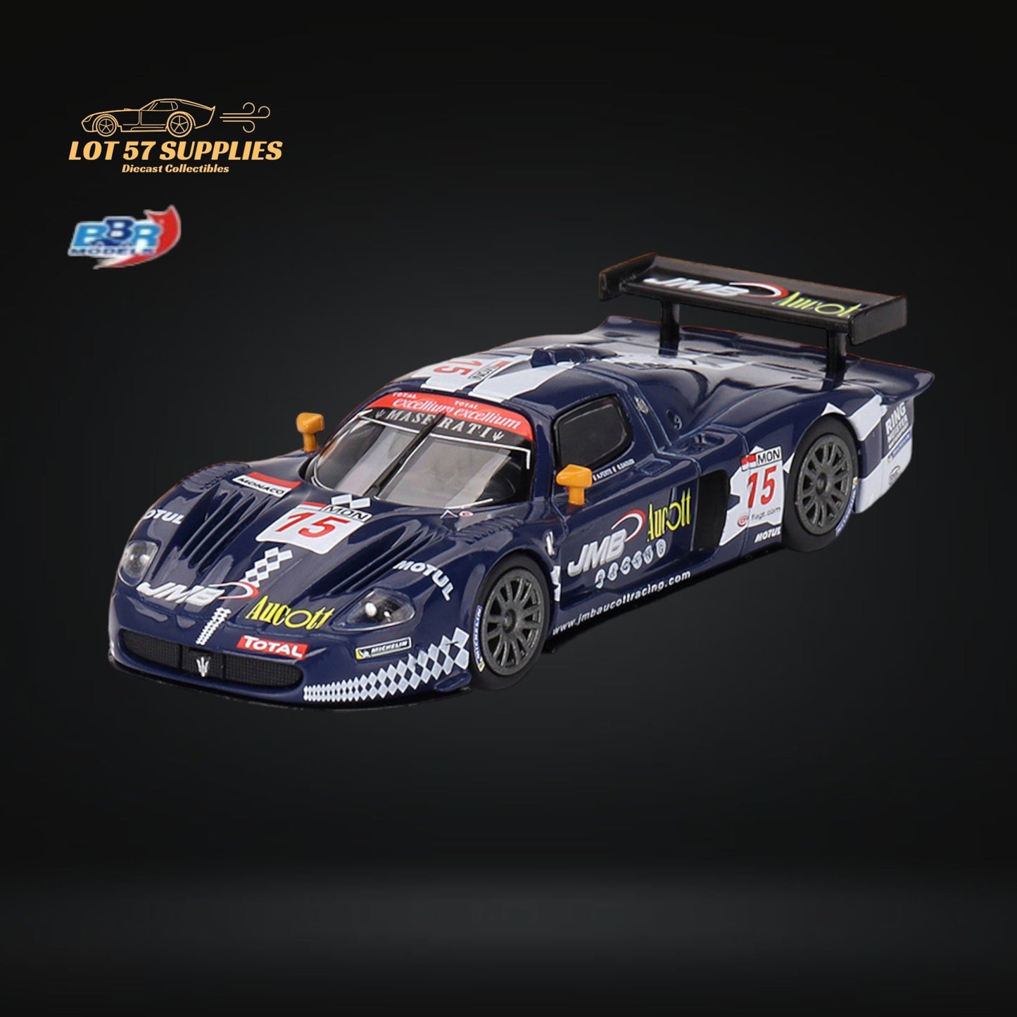 BBR Maserati MC12 Competizione #15 JMB Racing 2008 FIA 24Hr of Spa 1:64