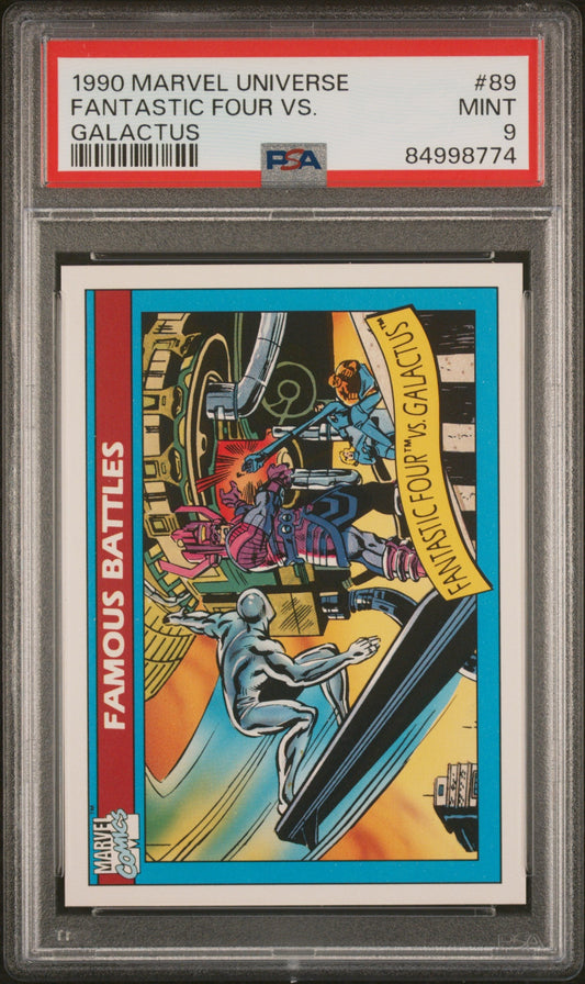 1990 MARVEL UNIVERSE FANTASTIC FOUR VS. GALACTUS #89 - PSA 9