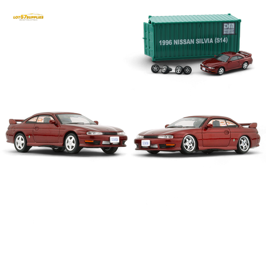 BM Creations Nissan Silvia S14 RED RHD 1:64