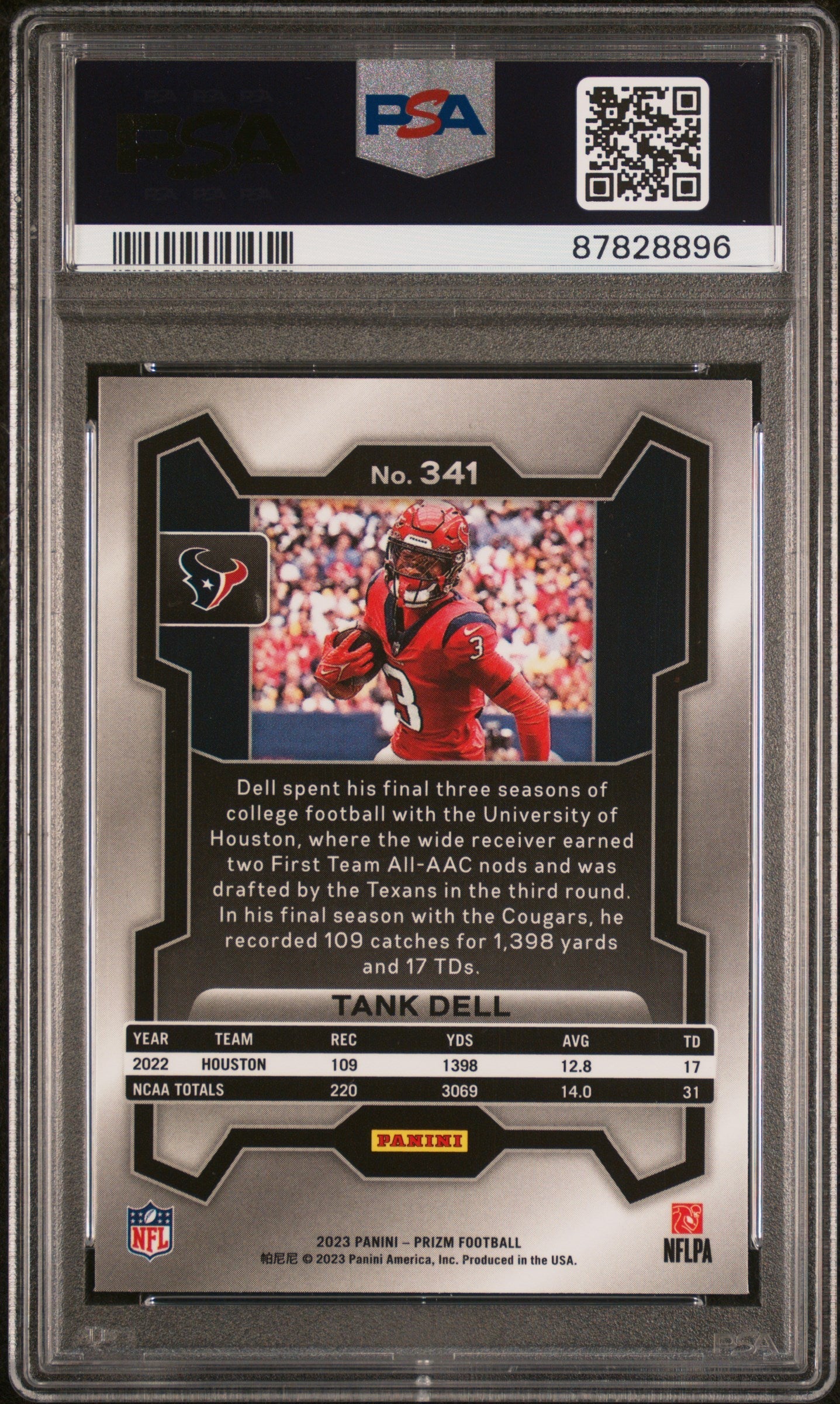 psa 10 graded football cards Graded 2023 Panini Prizm Tank Dell #341 Rookie RC Football Card PSA 10 –  Orb Sports Cards & Collectibles