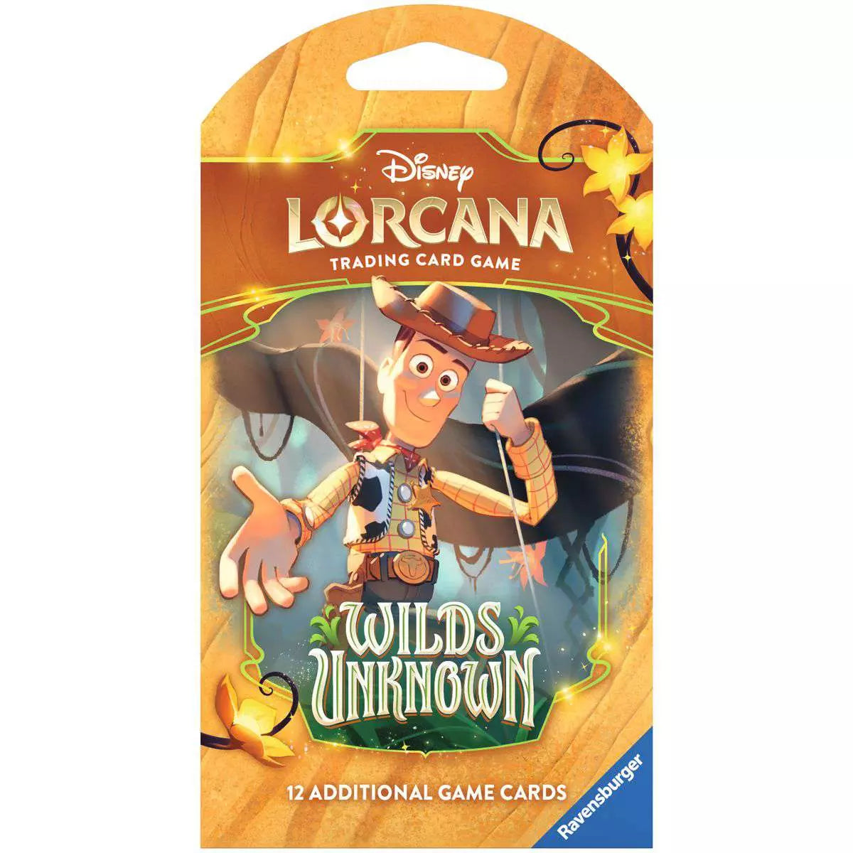 Toy Story 5 Pack Rush Throwdown - Disney Lorcana Wilds Unknown sleeved booster pack official Ravensburger product image