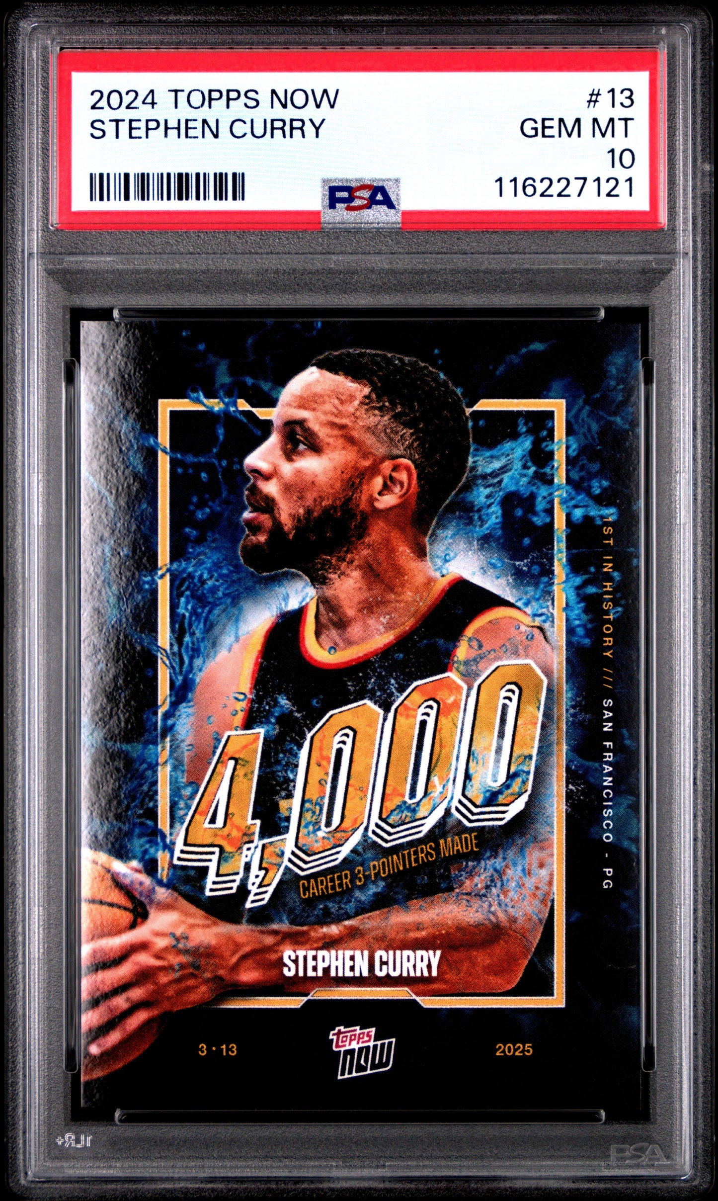 Graded 2024 Topps Now Steph Curry #13 Basketball Card PSA 10 Gem Mint – Orb Sports Cards & Collectibles