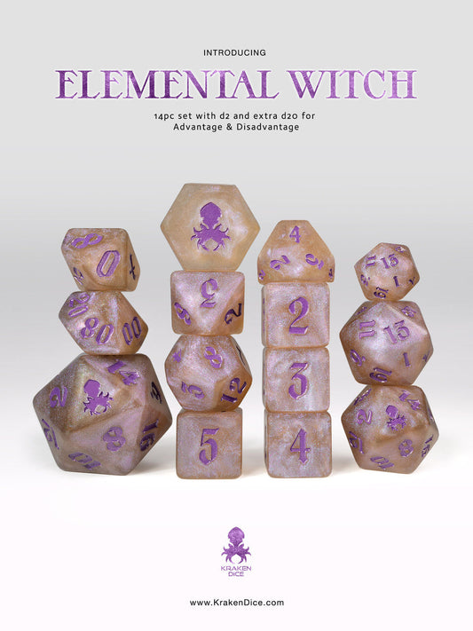 Kraken Dice 14pc Shimmer Dice Set