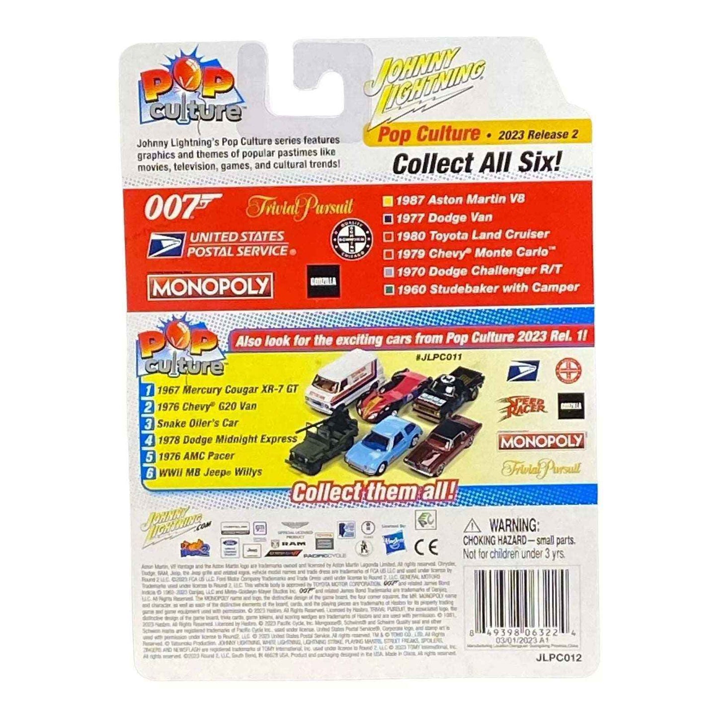 Johnny Lightning 1960 Studebaker with Camper - Monopoly Water Works w/Exclusive Game Token