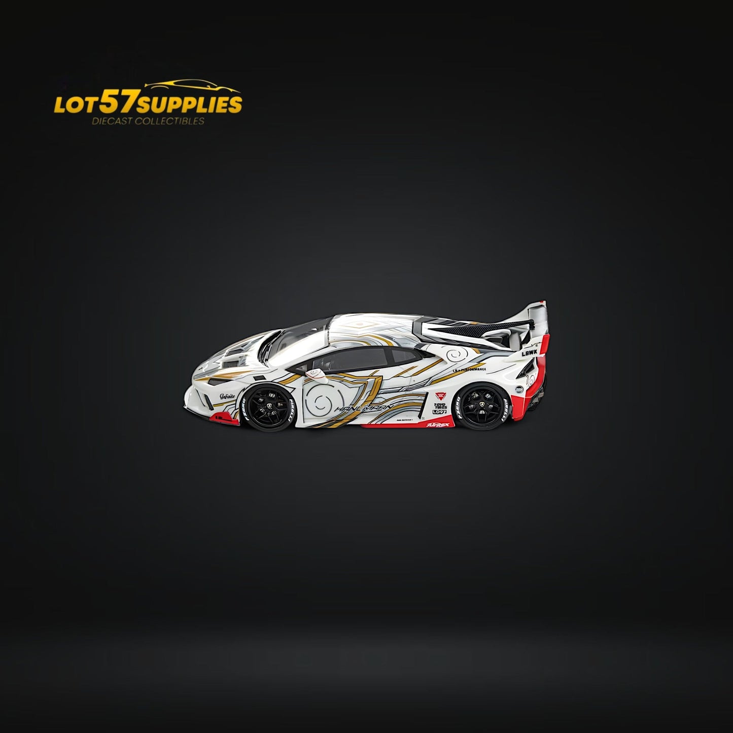 Flame Lamborghini Huracan GT LP610 White Gray 1:64