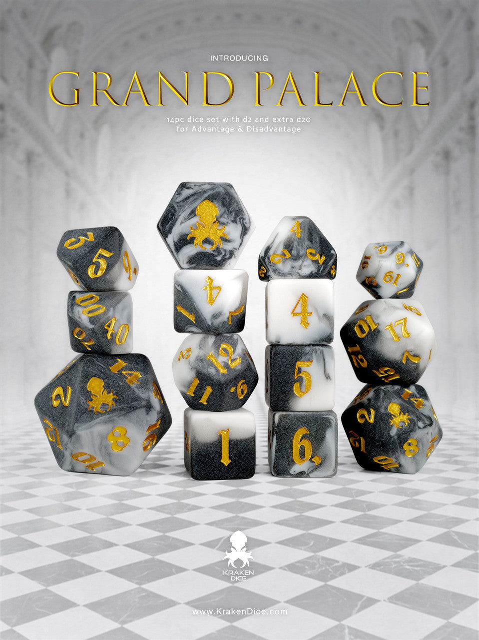 Kraken Dice Matte Dice Sets for TTRPGS