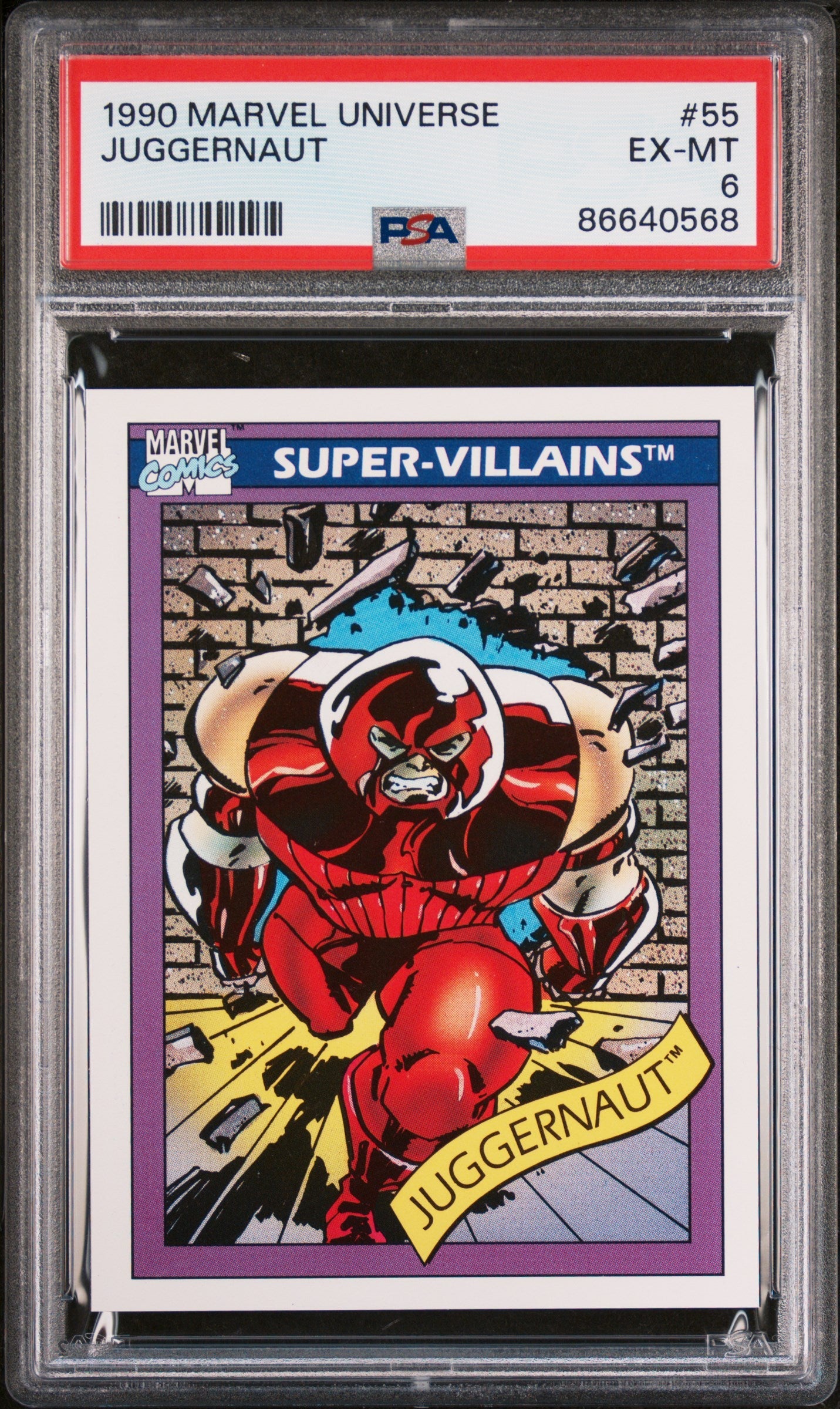 1990 MARVEL UNIVERSE JUGGERNAUT  #55 - PSA 6