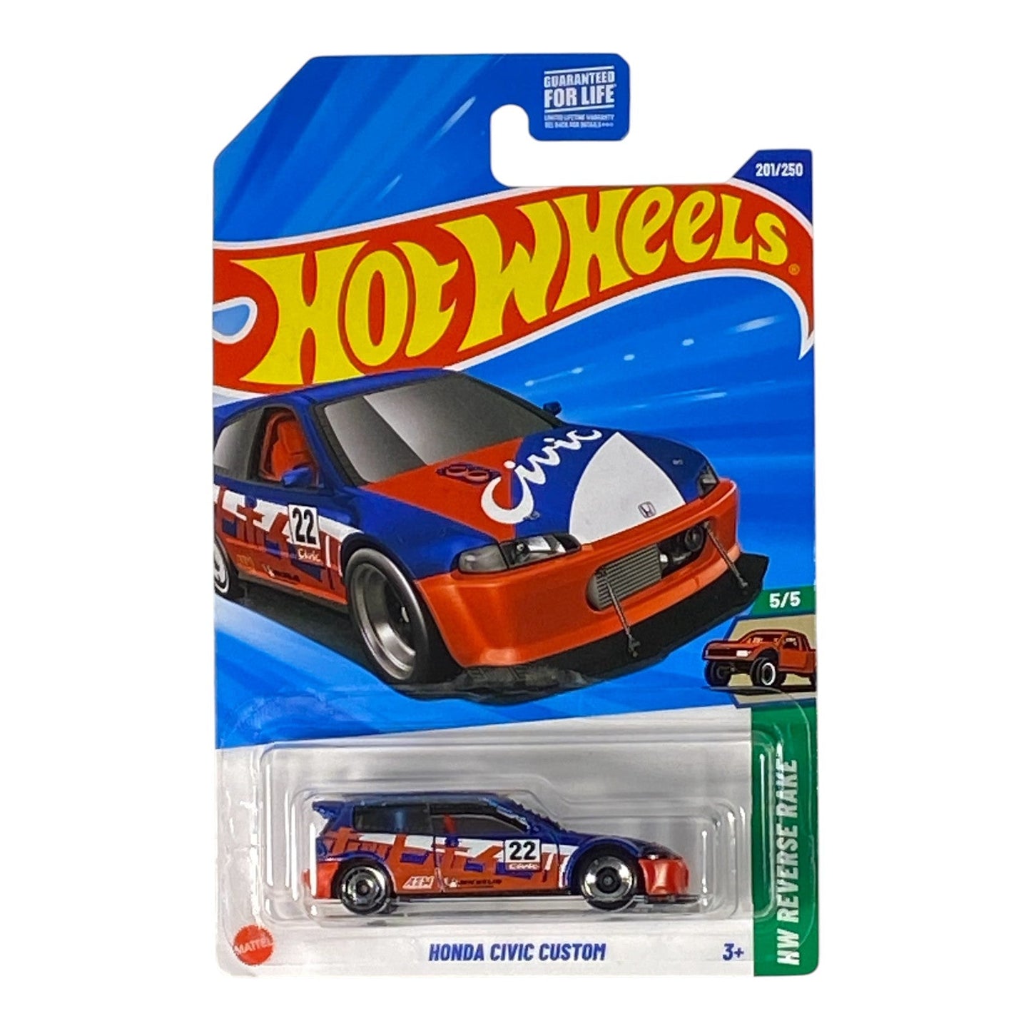 Hot Wheels Honda Civic Custom - HW Reverse Rake Series 5/5
