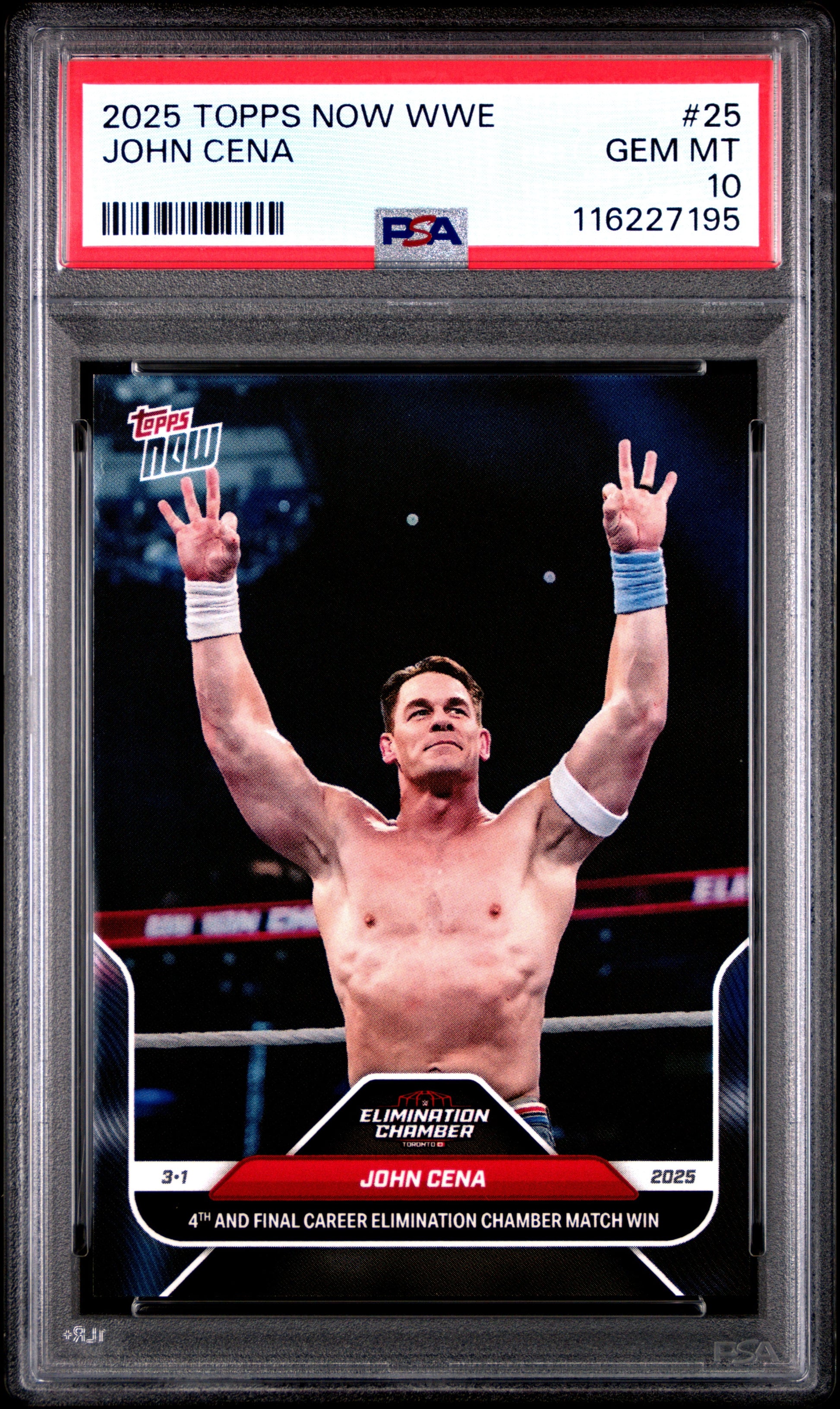graded wwe cards Graded 2025 Topps Now WWE John Cena #25 Wrestling Card PSA 10 Gem Mint – Orb Sports Cards & Collectibles