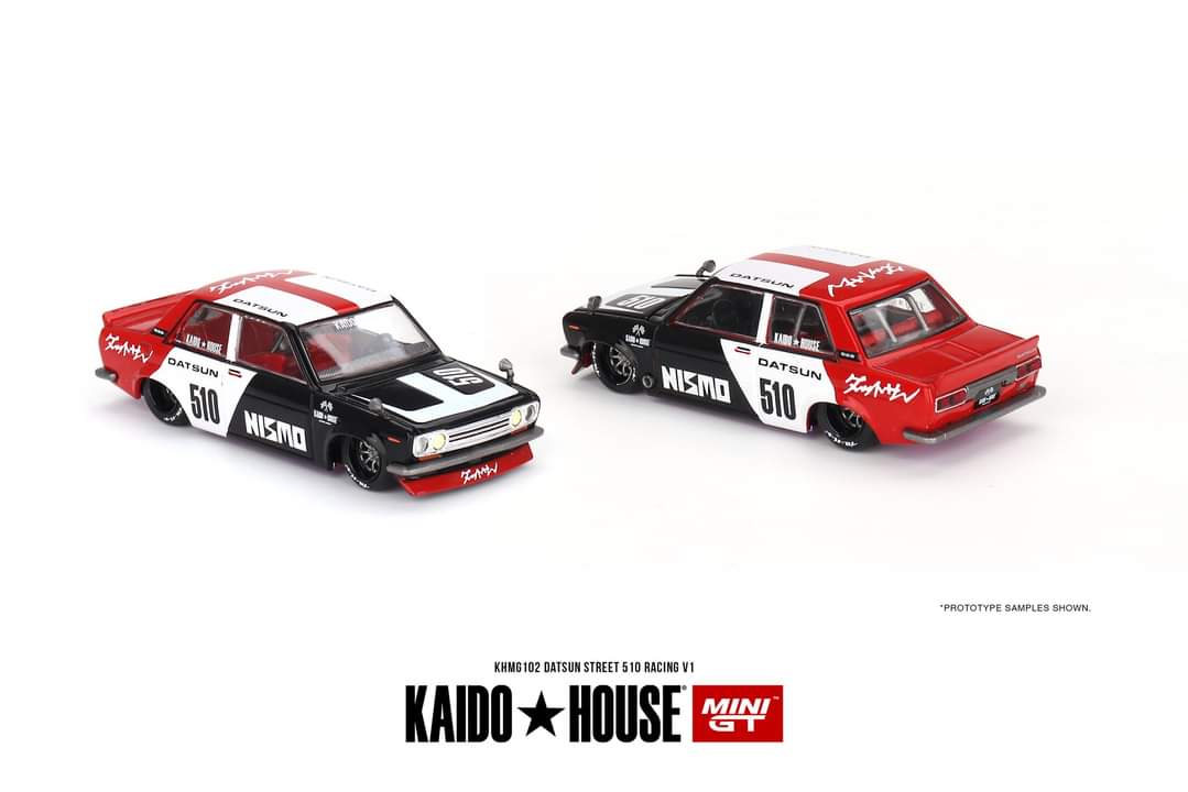 Mini GT x Kaido House Datsun 510 Sedan Racing V1 1:64